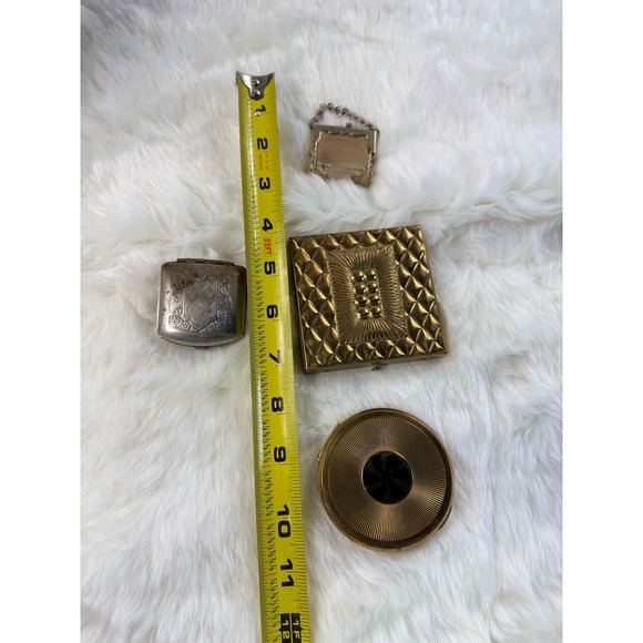 Vintage Vanity Set Compact Purse Mirror Case Etui Jewelry Holder Collection - Picture 13 of 14